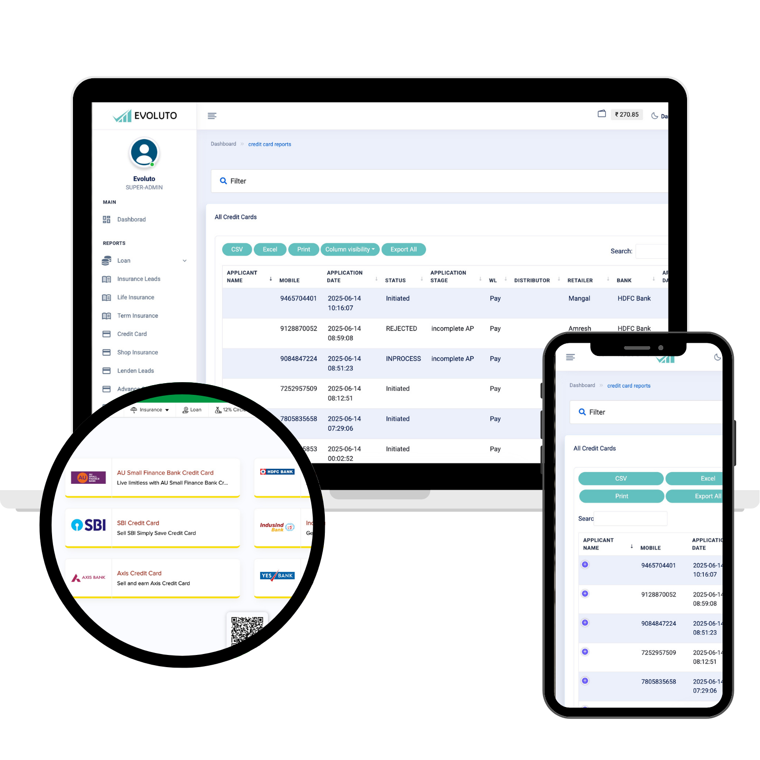 Insurance Mobile View