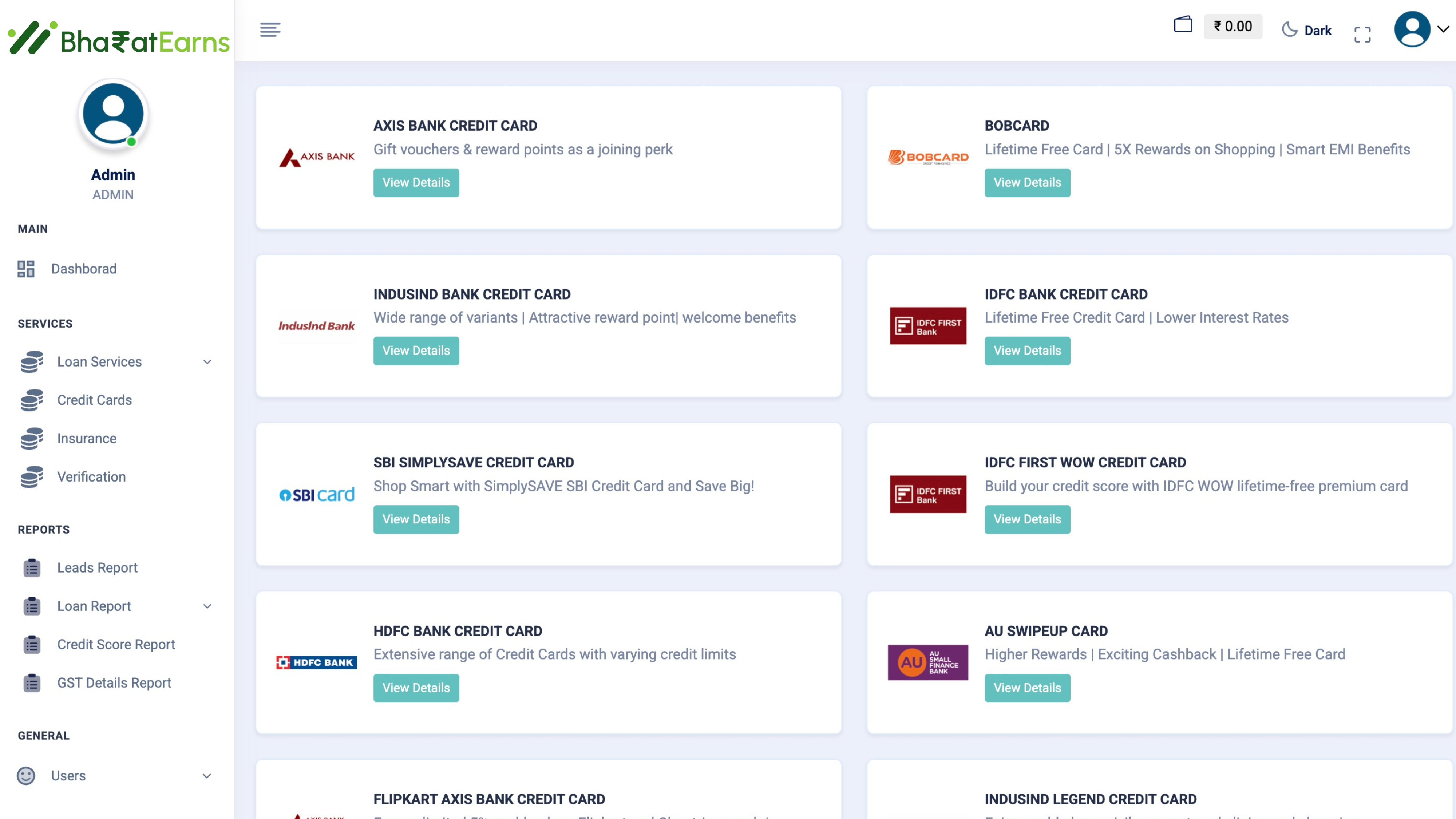 Credit Card Software